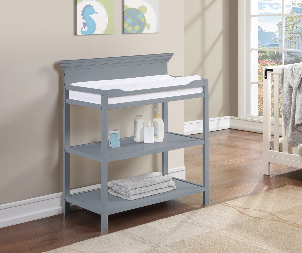 Kids Praxo Gray Changing Table - Thumbnail - Image 2