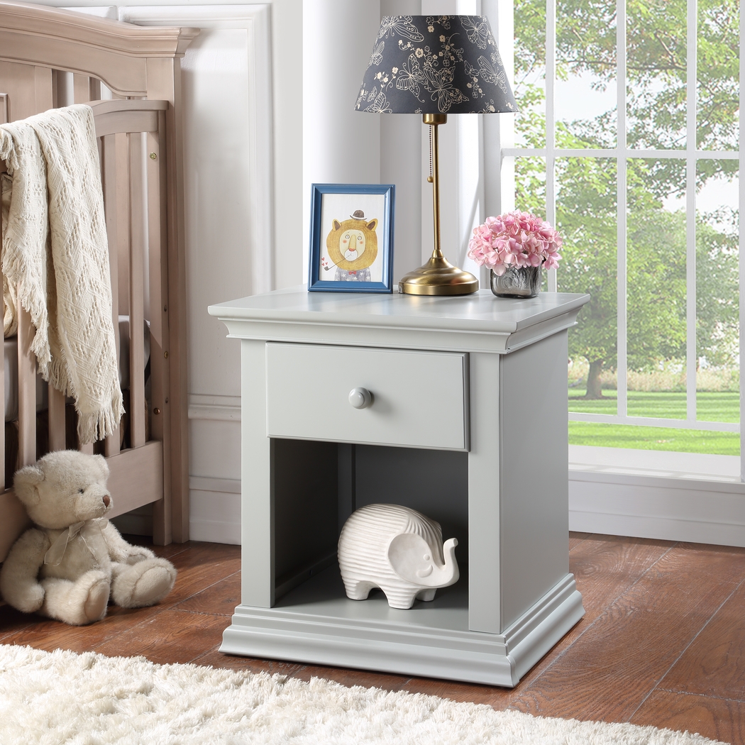 Kids Praxo Gray Nightstand - Thumbnail - Image 2