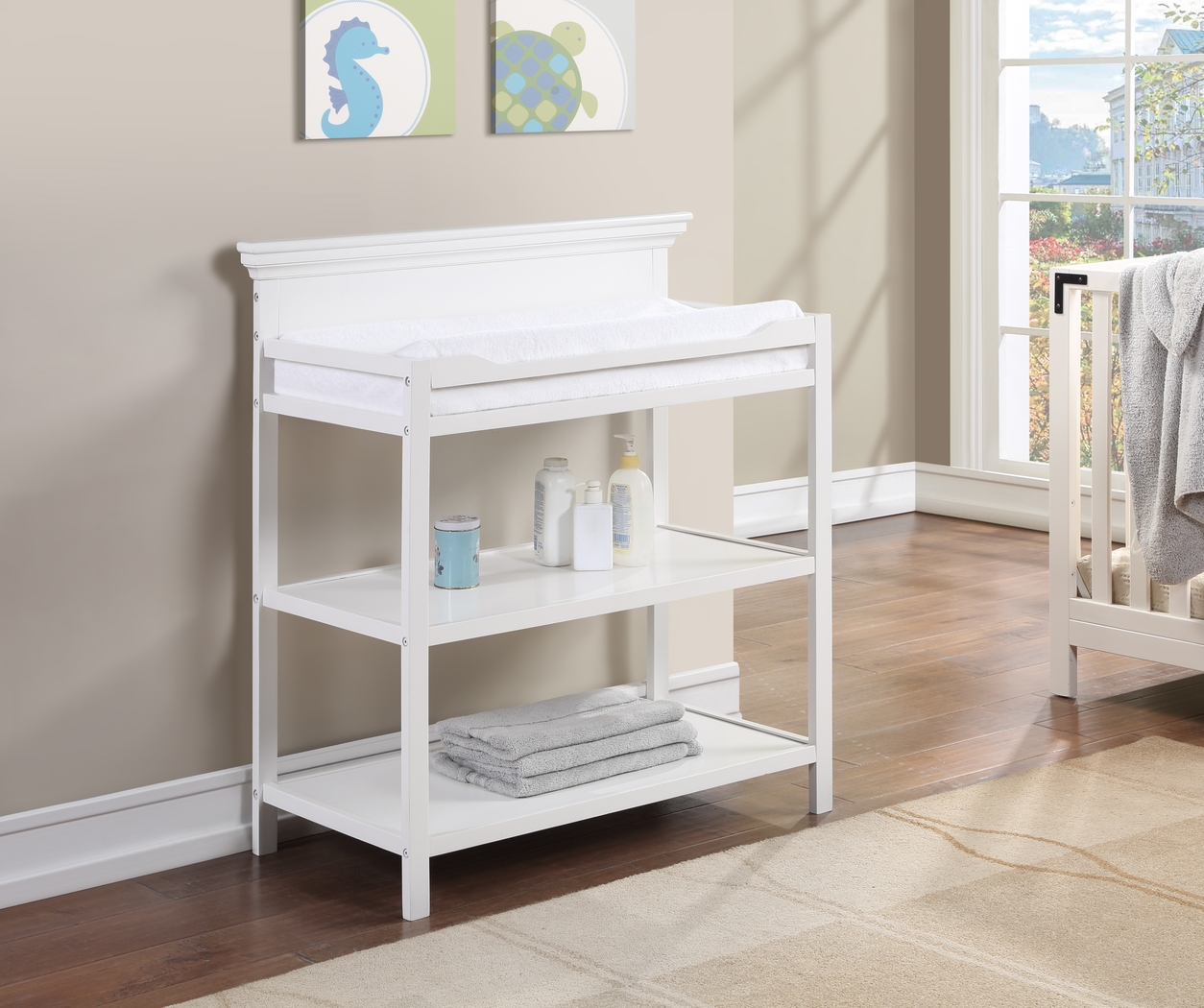 Kids Praxo White Changing Table - Thumbnail - Image 2