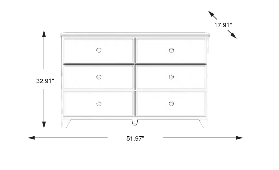 Dimension Image. Please refer to the Dimension Tab on this page for dimension details.