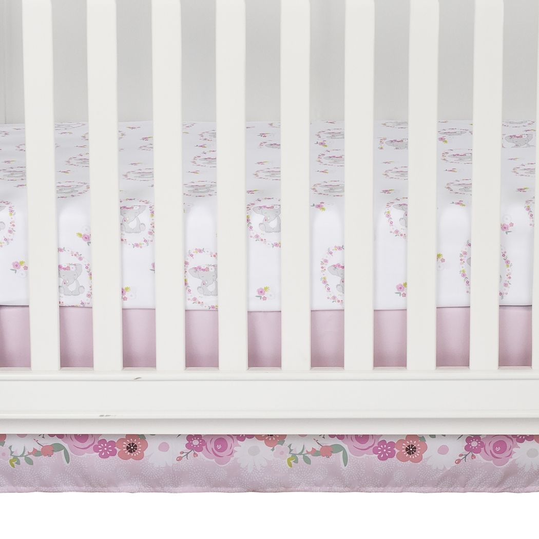 Kids Pretty Elephant Pink Baby Bedding Set - Thumbnail - Image 11