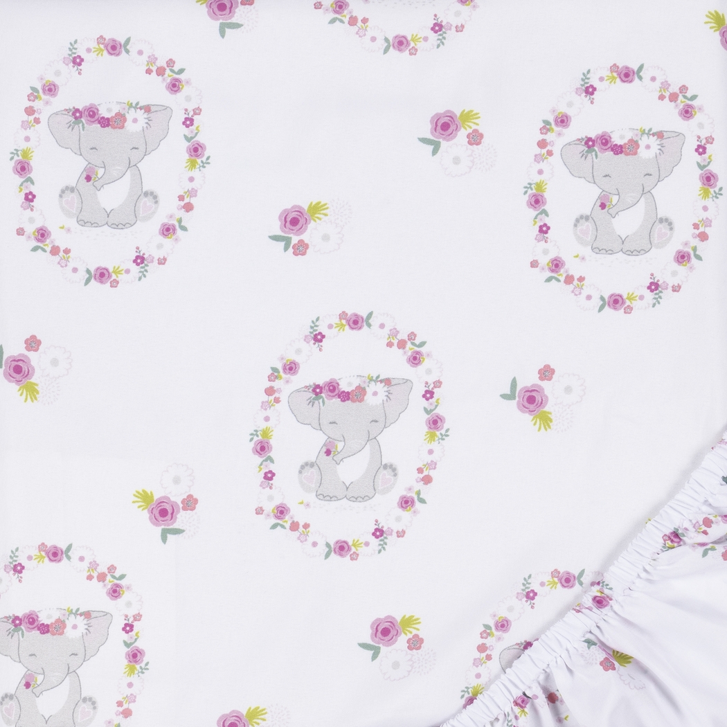 Kids Pretty Elephant Pink Baby Bedding Set - Thumbnail - Image 5