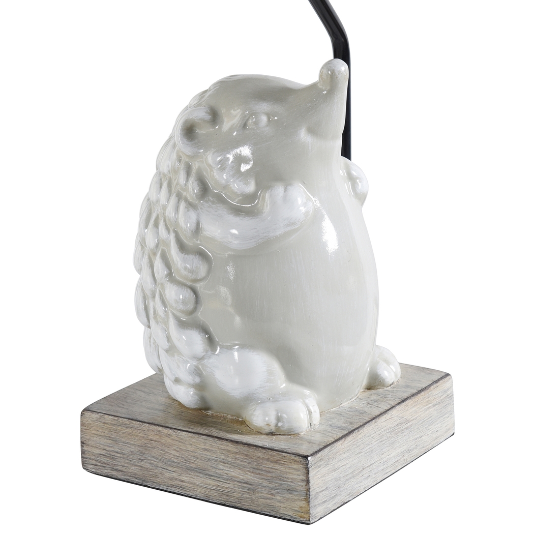 Kids Prickly Hedgehog White Lamp - Thumbnail - Image 4