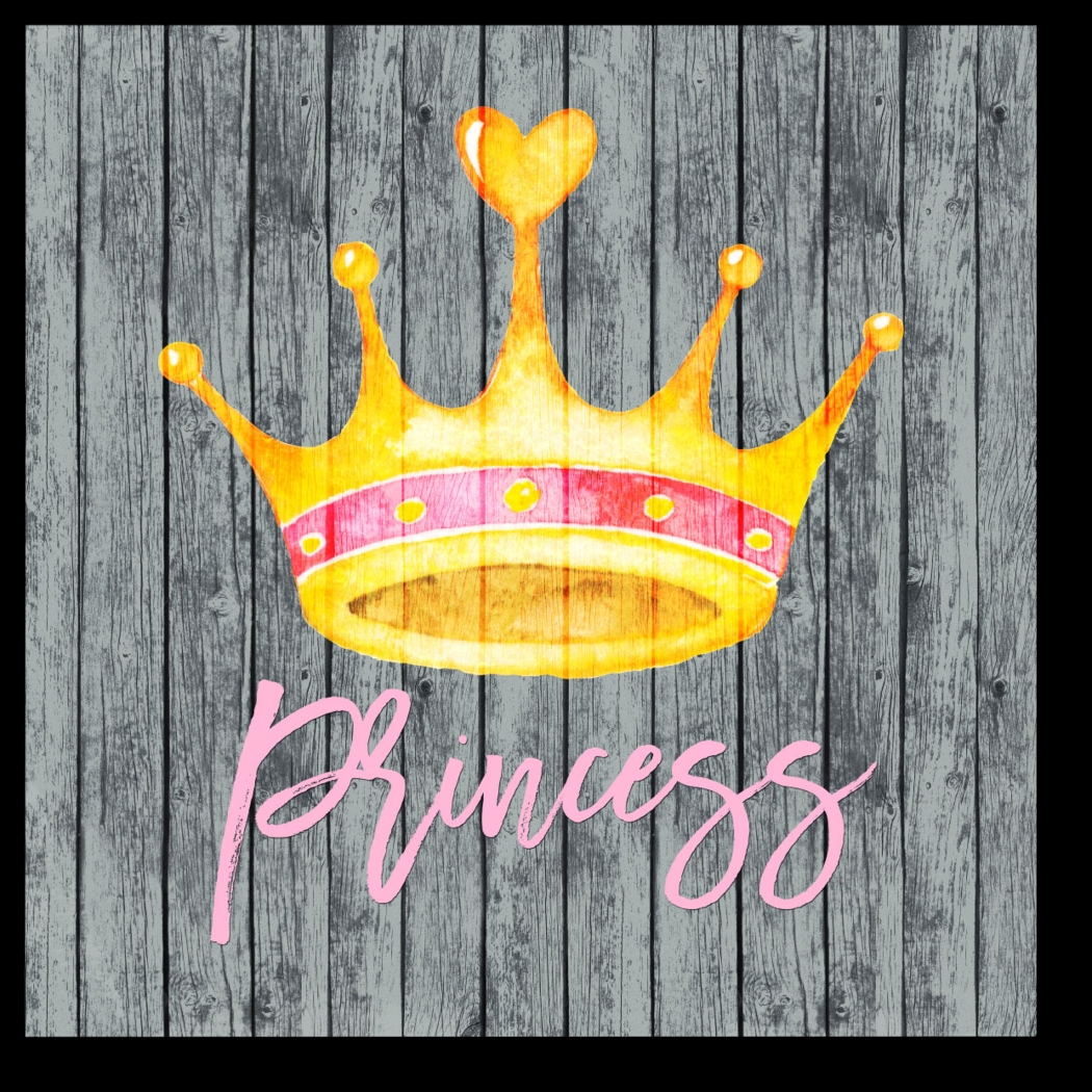 Kids Princess Crowning Gray Artwork - Thumbnail - Image 1