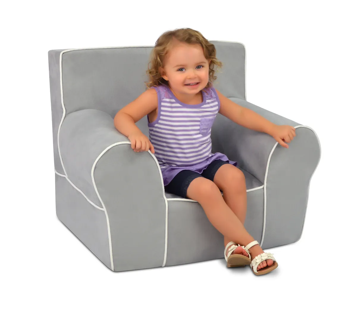 Kids Quinbey Gray Chair - Thumbnail - Image 2