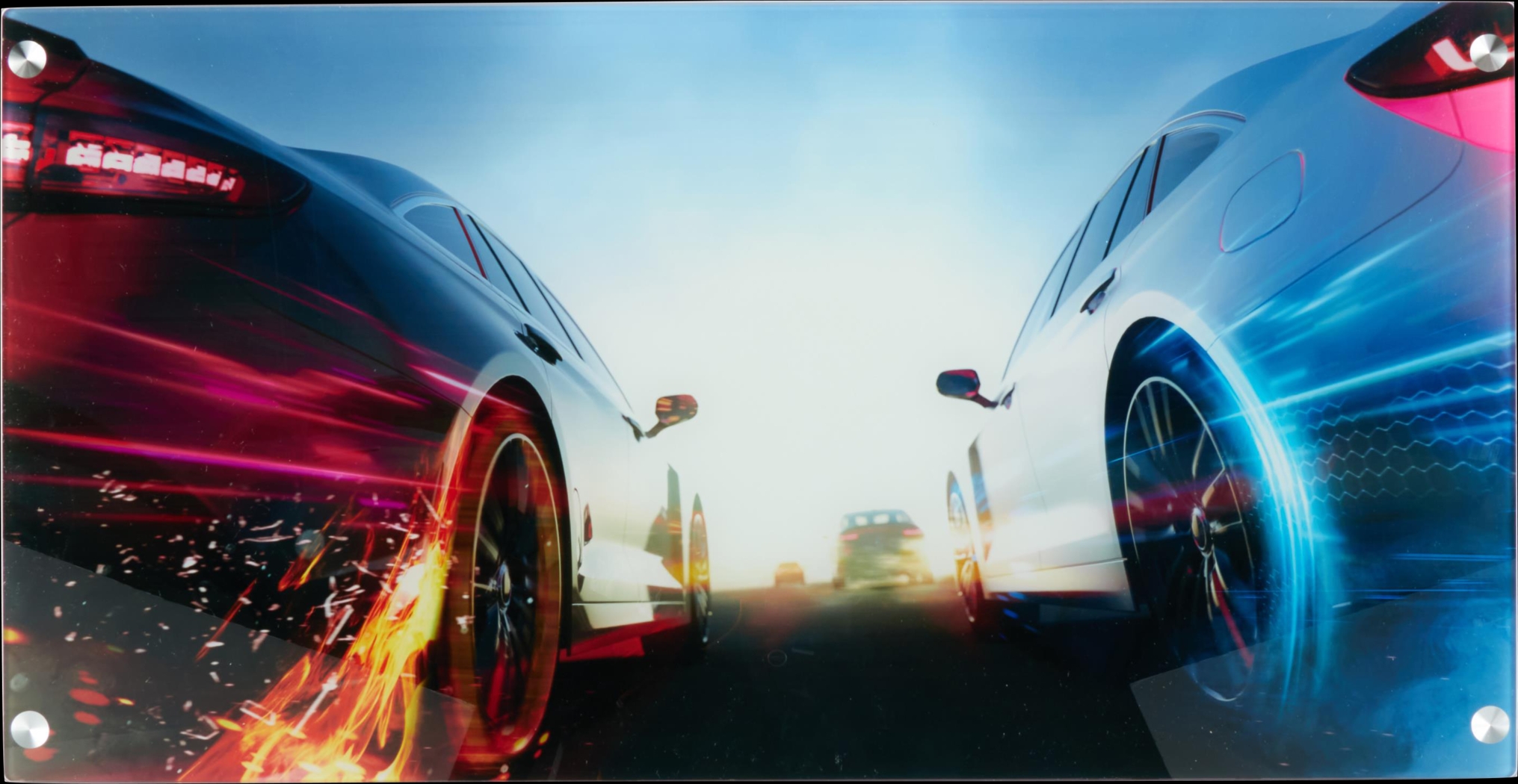 Kids Racers Black Graphic Desk - Thumbnail - Image 2