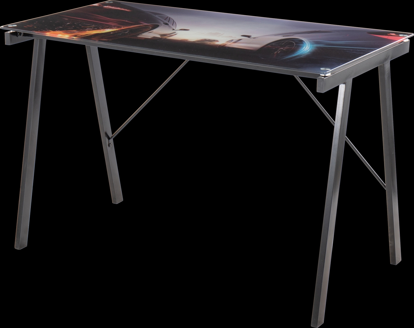 Kids Racers Black Graphic Desk - Thumbnail - Image 1