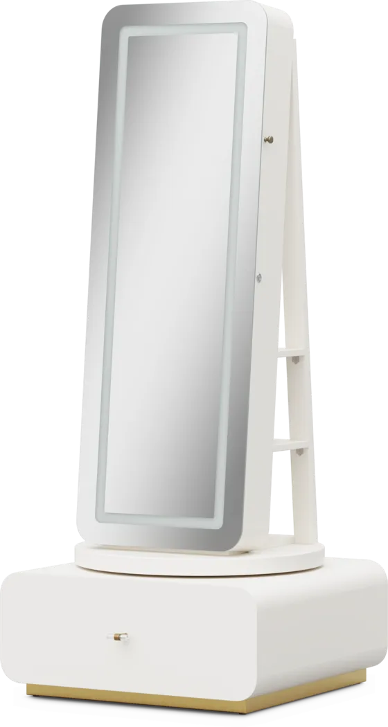 Kids Radiance White Rotating Full-Length Mirror - Image 2