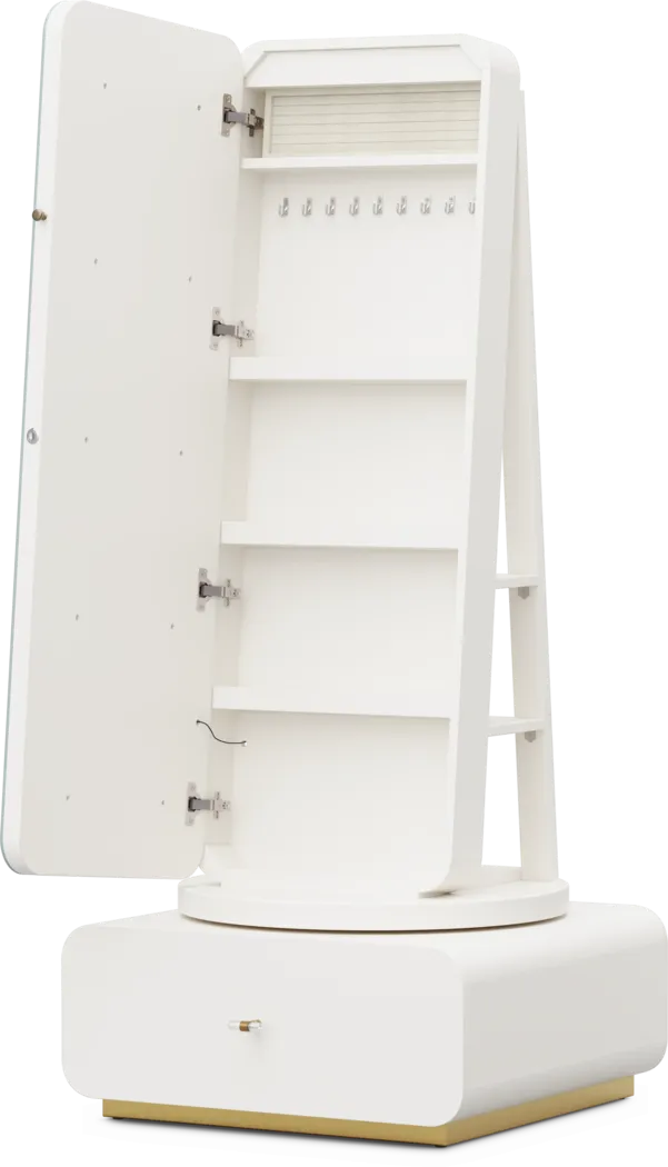 Kids Radiance White Rotating Full-Length Mirror - Image 8