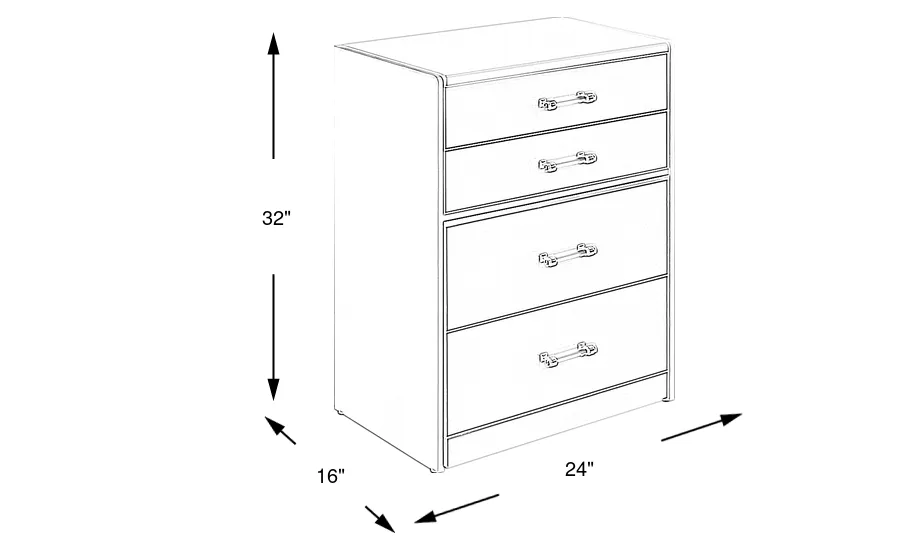 Dimension Image. Please refer to the Dimension Tab on this page for dimension details.