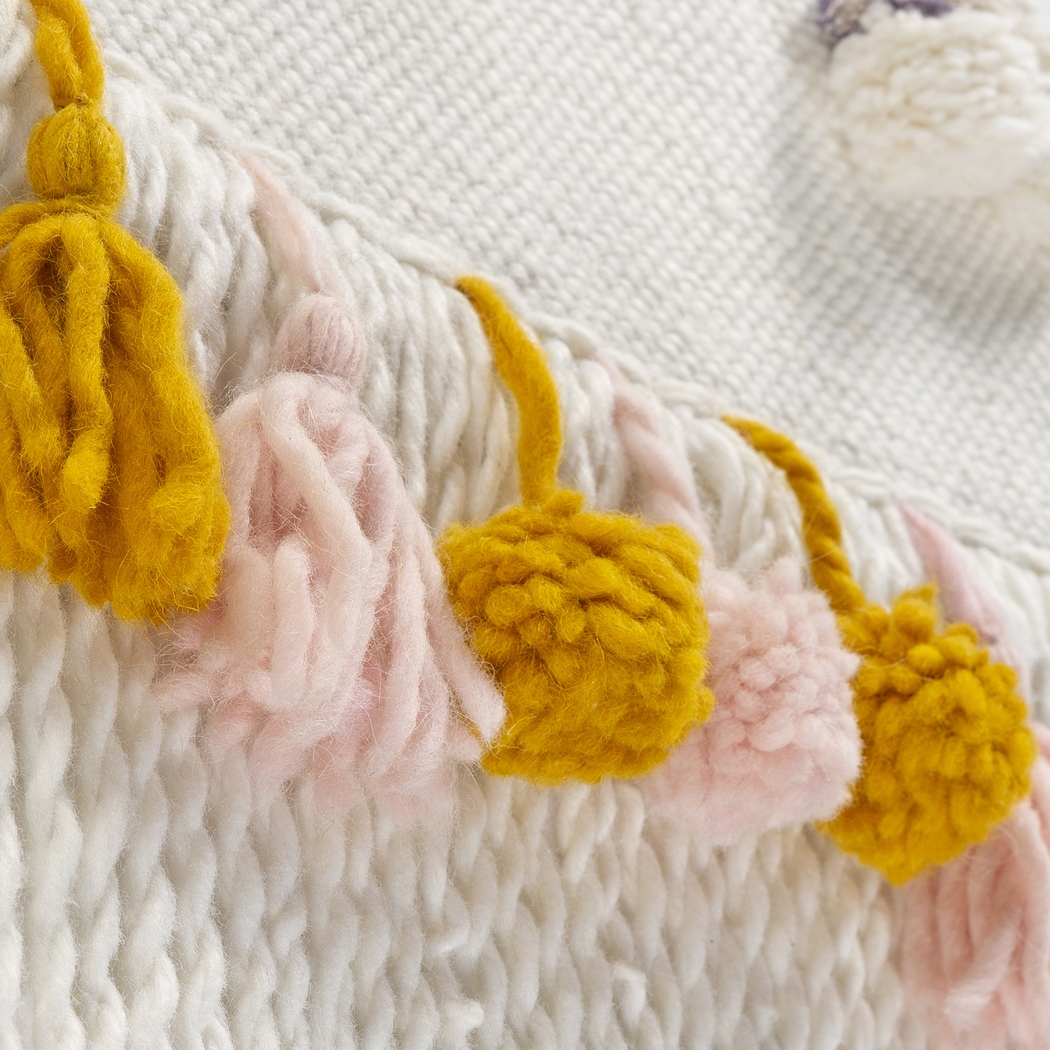 Kids Rainbow Bloom Cream Wall Decor - Thumbnail - Image 2