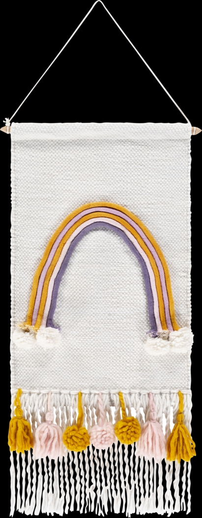 Kids Rainbow Bloom Cream Wall Decor - Thumbnail - Image 1