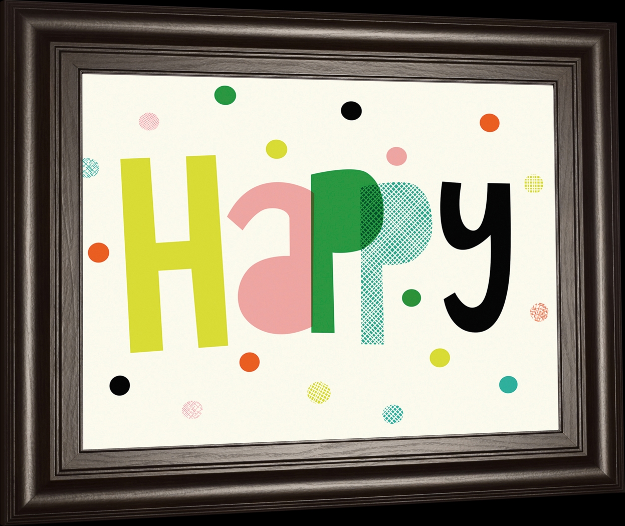 Kids Rainbow Dots White Artwork - Thumbnail - Image 1