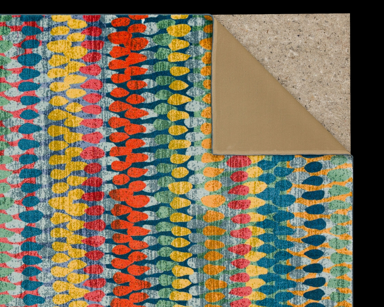 Kids Rainbow Drops Pink 3'4" x 5' Rug - Thumbnail - Image 2