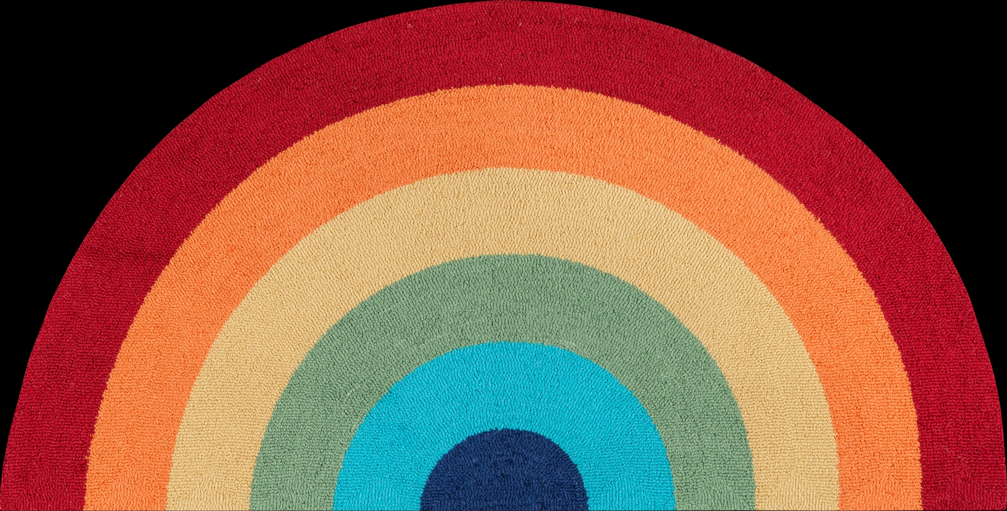 Kids Rainbow Hues Red 1'5 x 2'10 Rug - Thumbnail - Image 1