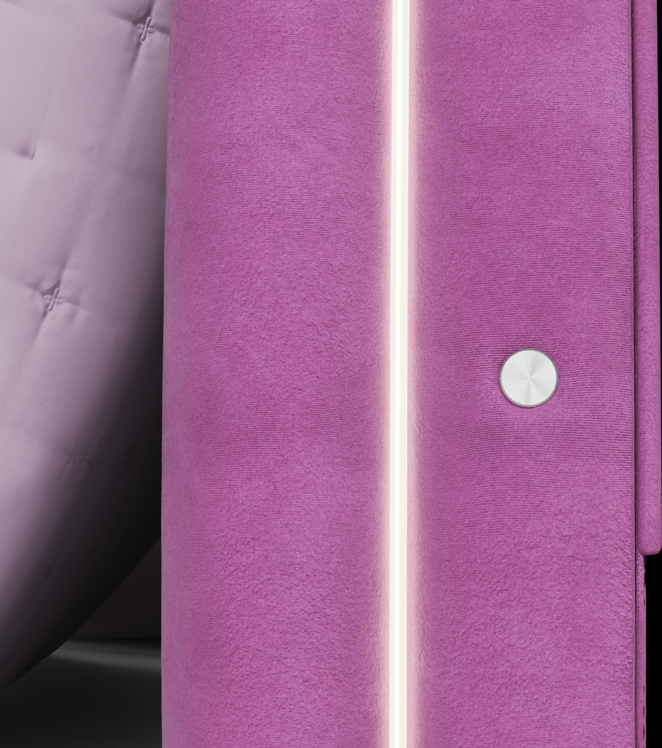 Kids Rainbow Joy Pink Full Upholstered Bed - Thumbnail - Image 4