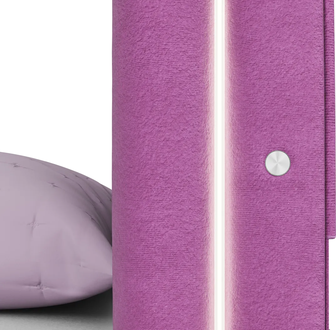 Kids Rainbow Joy Pink Twin Upholstered Bed - Thumbnail - Image 4