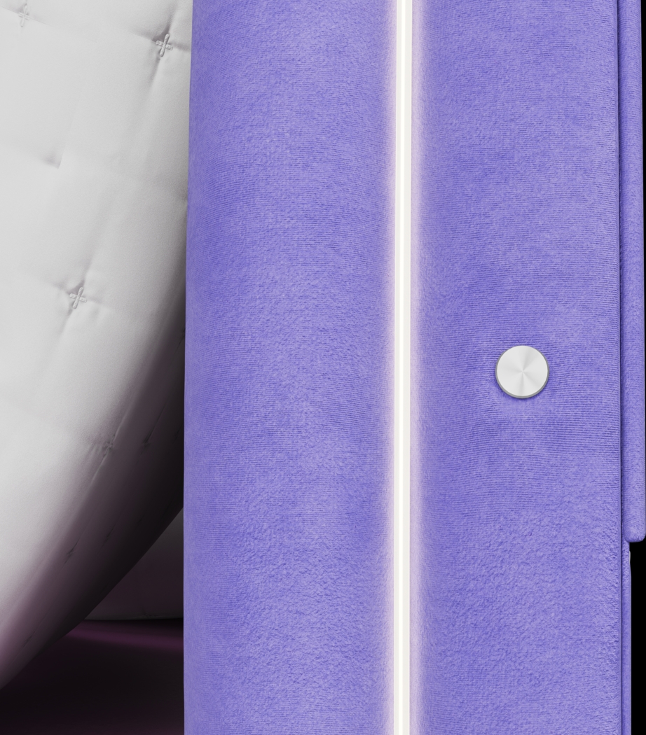 Kids Rainbow Joy Purple Full Upholstered Bed - Thumbnail - Image 4