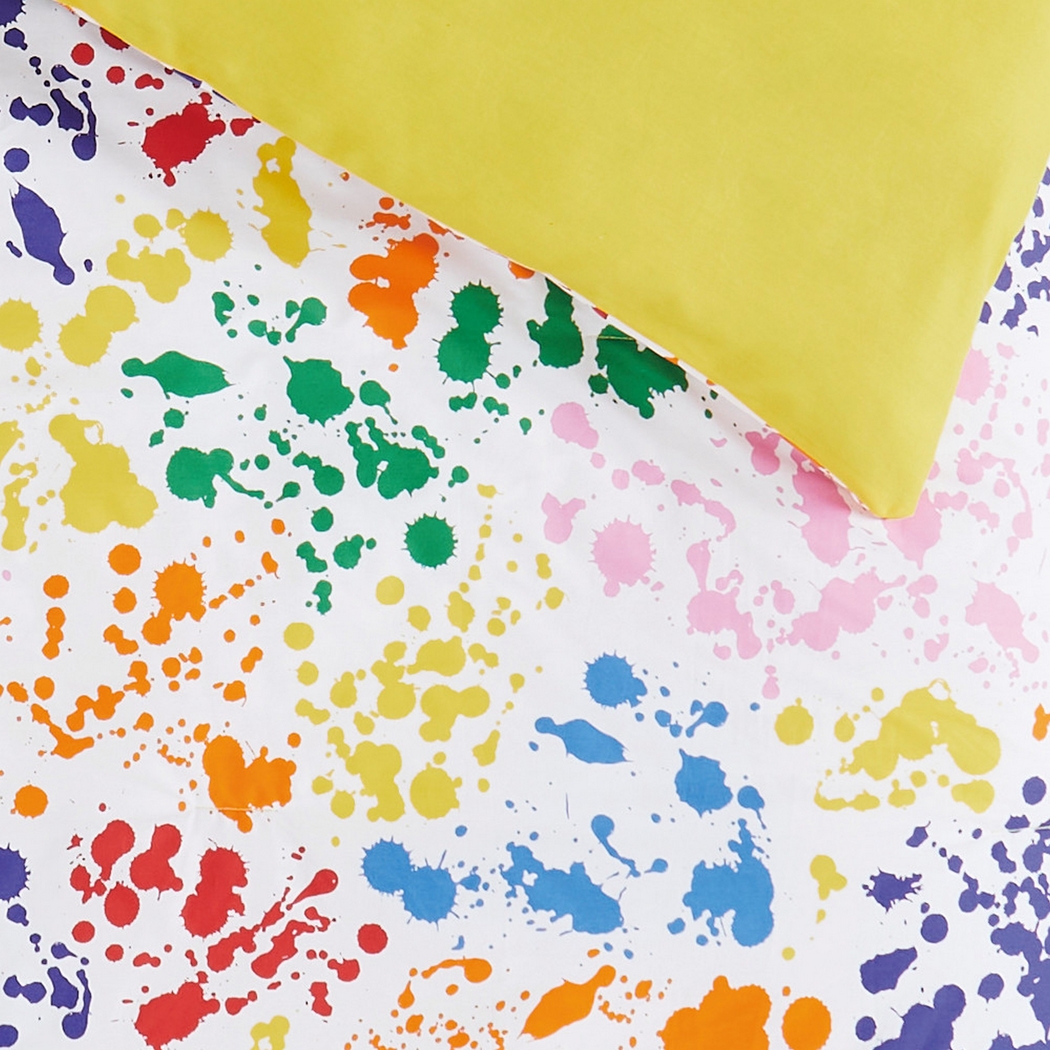 Kids Rainbow Splatter Multi 2 Pc Twin Comforter Set - Thumbnail - Image 3