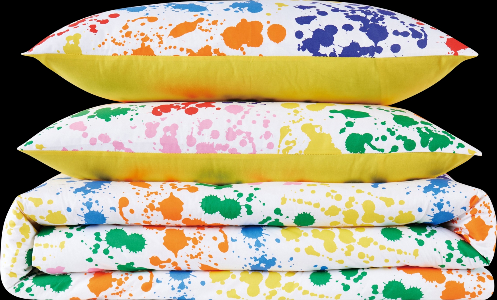 Kids Rainbow Splatter Multi 2 Pc Twin Comforter Set - Thumbnail - Image 5