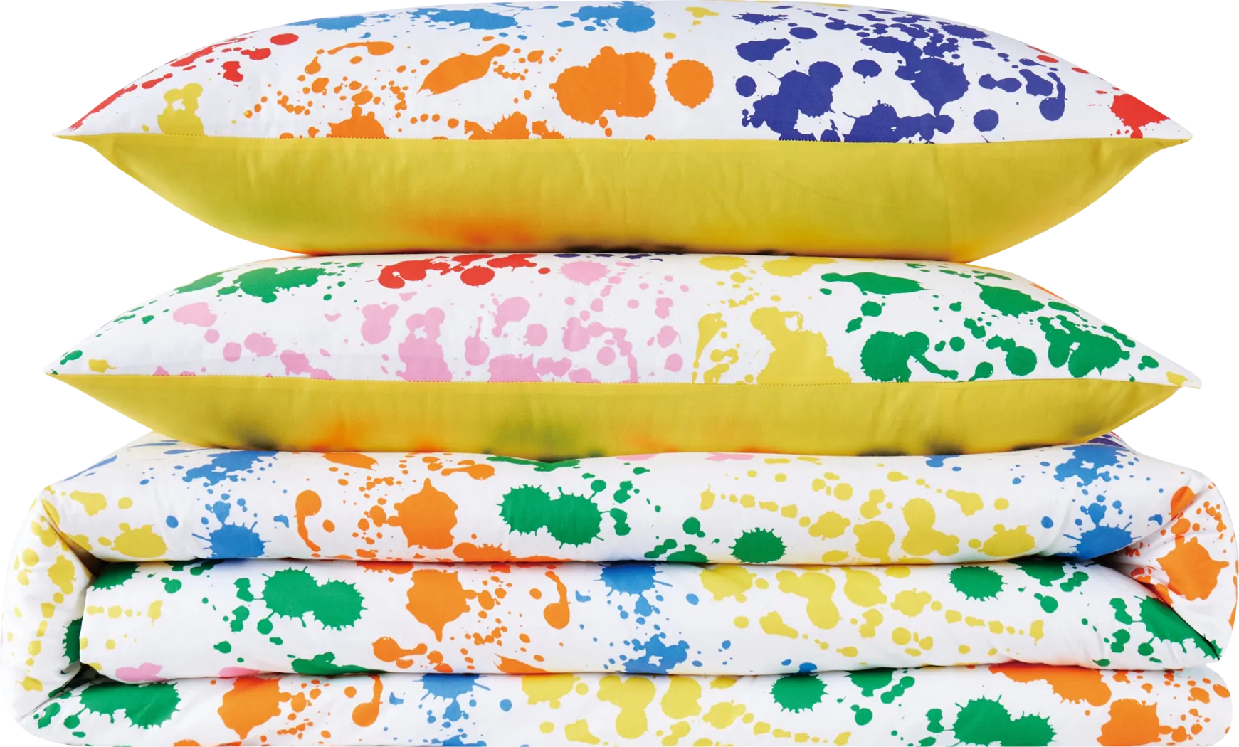 Kids Rainbow Splatter Multi 3 Pc Full/Queen Comforter Set - Thumbnail - Image 5