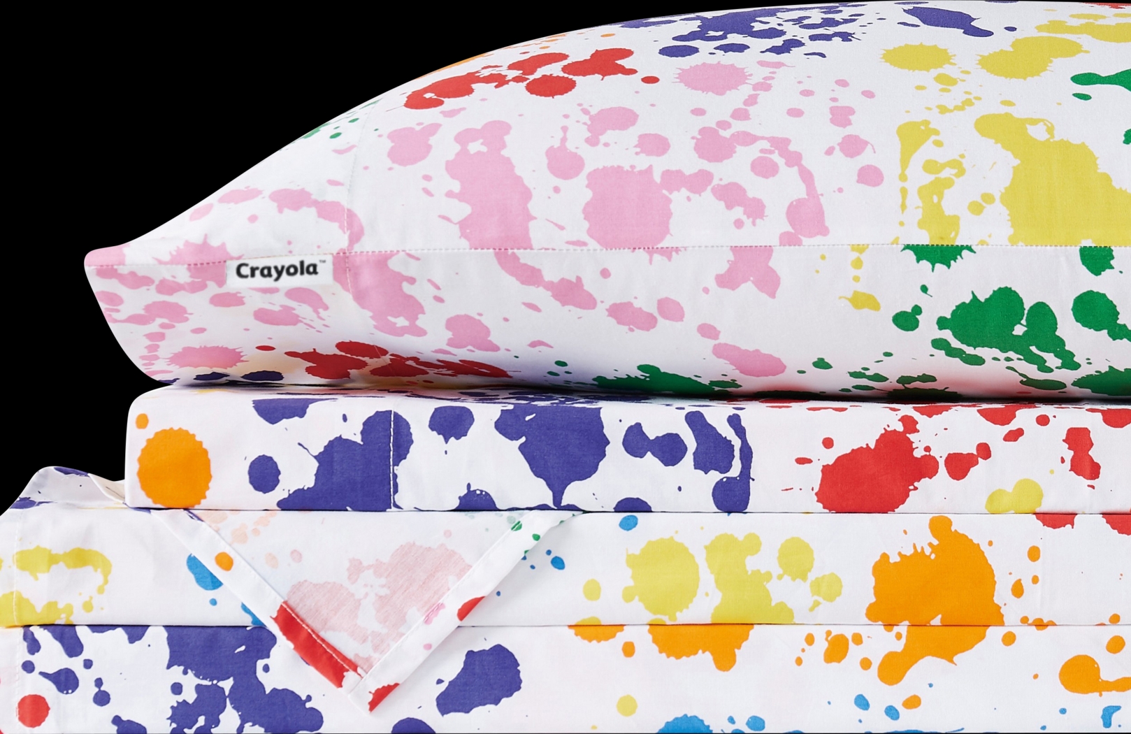 Kids Rainbow Splatter Multi 4 Pc Queen Sheet Set - Thumbnail - Image 5