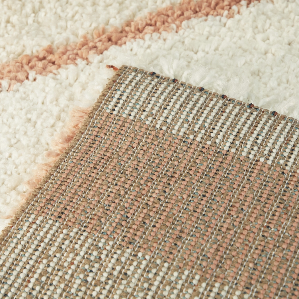 Kids Rainbow Stripe Cream 7'10 x 10' Rug - Thumbnail - Image 3