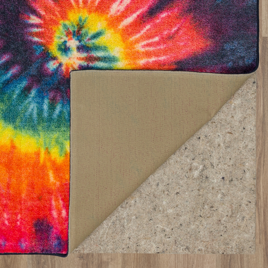 Kids Rainbow Wave Orange 3' x 5' Rug - Thumbnail - Image 6