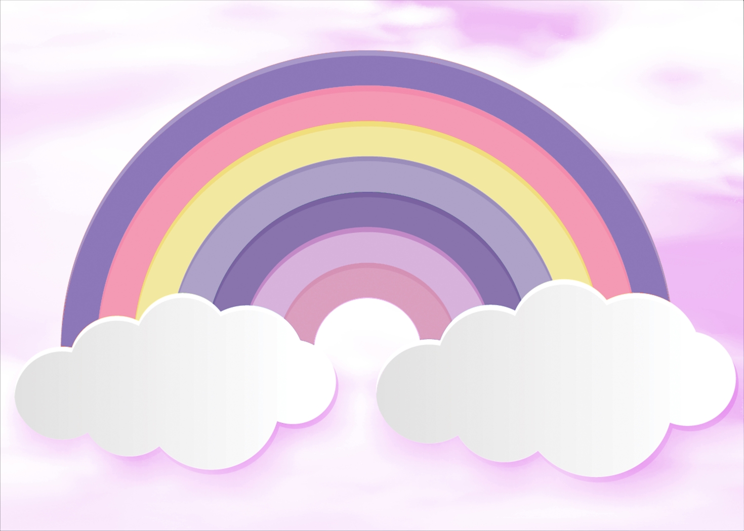 Kids Rainbow Whimsy Multi 5' x 7' Rug - Thumbnail - Image 1