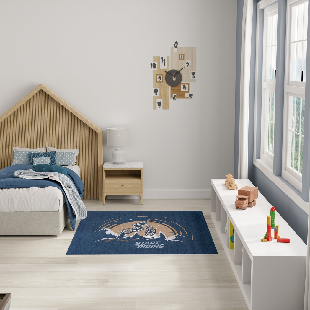 Kids Ramp Jump Blue 5' x 7' Rug - Thumbnail - Image 3