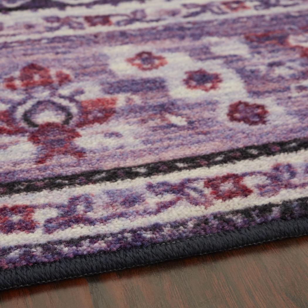 Kids Ravenwell Purple 5' x 8' Rug - Thumbnail - Image 3