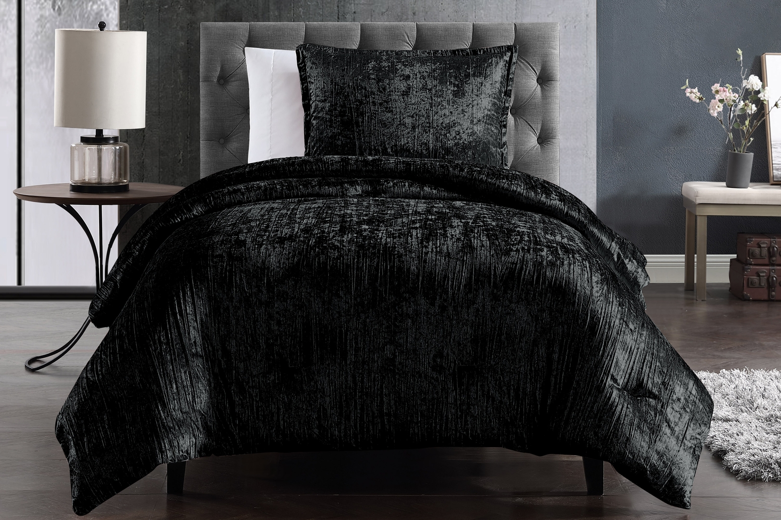 Kids Recine Black Twin Comforter Set - Thumbnail - Image 1