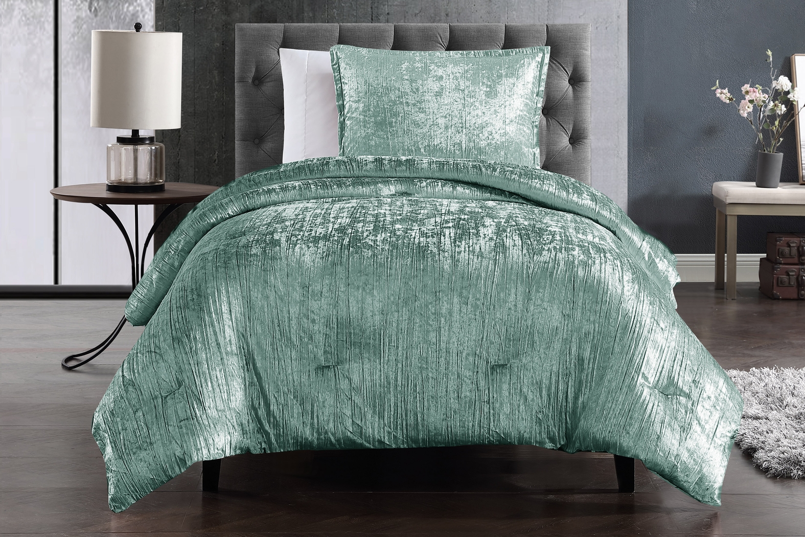 Kids Recine Teal Twin Comforter Set - Thumbnail - Image 1