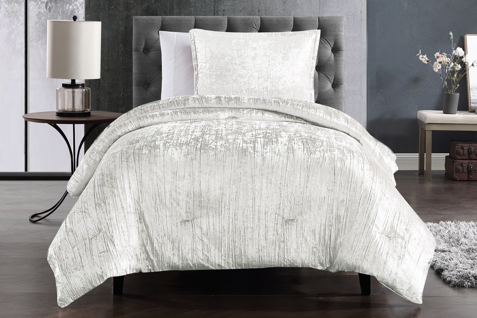 Kids Recine White Twin Comforter Set - Thumbnail - Image 1