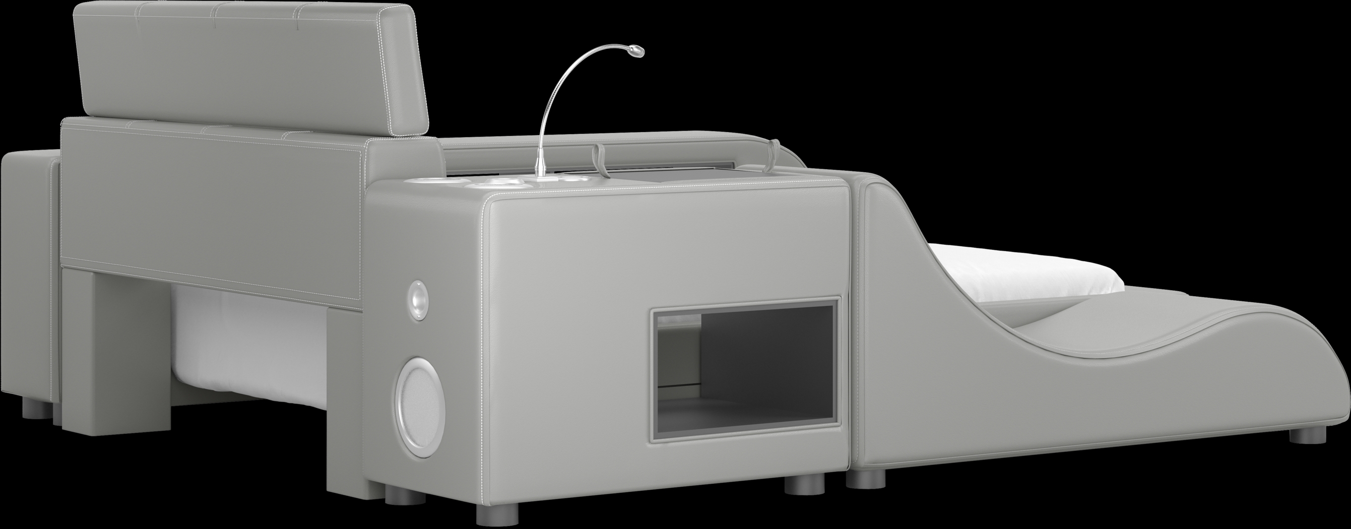 Kids reGen™ Recharged Gray 6 Pc Full Bed with Nightstand, Bookcase and Lounger - Thumbnail - Image 2