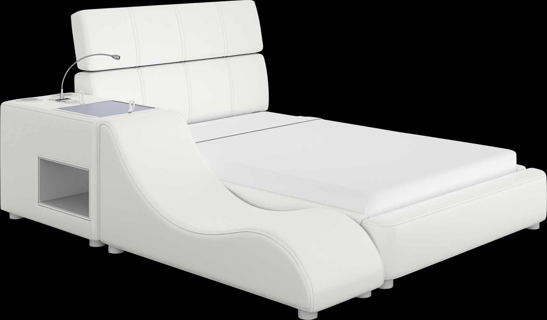 Kids reGen™ Recharged White 5 Pc Twin Bed with Nightstand and Lounger - Thumbnail - Image 1