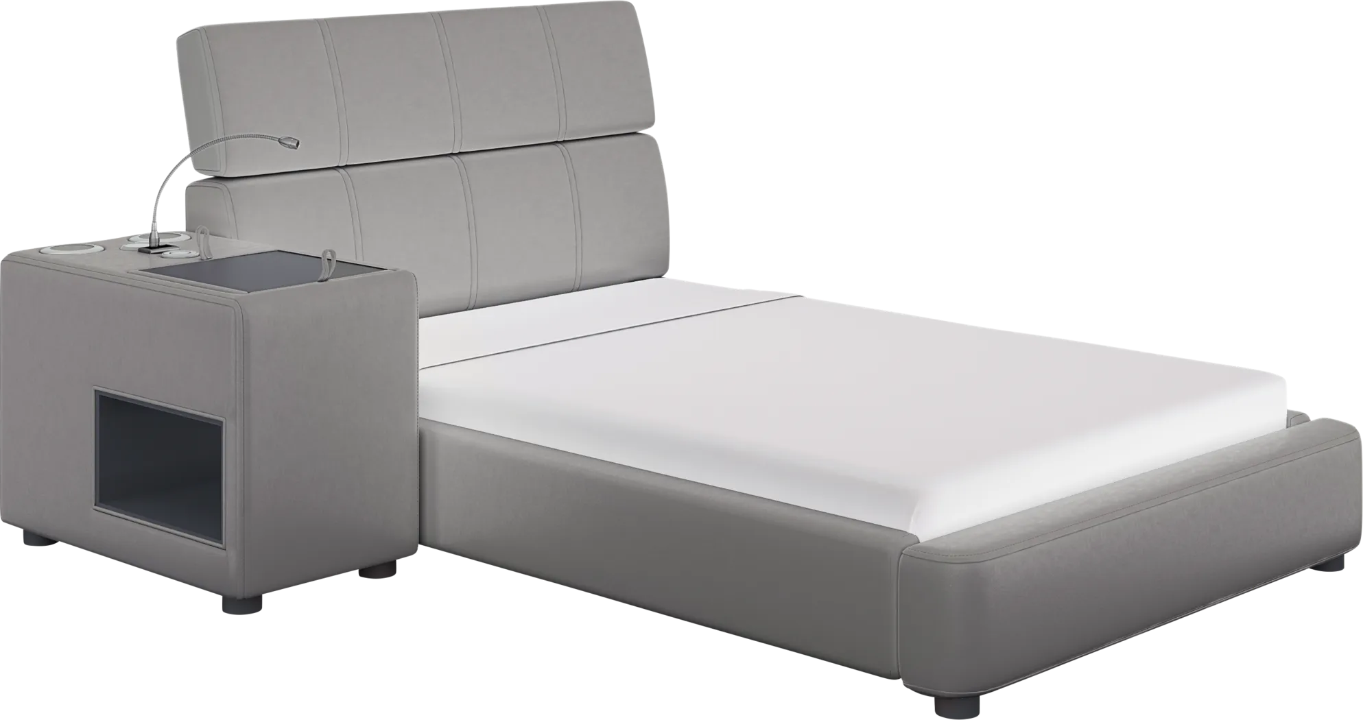 Kids reGen™ Recharged Gray 4 Pc Twin Bed with Nightstand - Thumbnail - Image 1