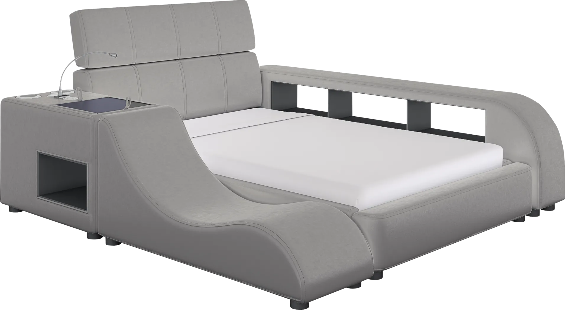 Kids reGen™ Recharged Gray 6 Pc Twin Bed with Nightstand, Bookcase and Lounger - Thumbnail - Image 3