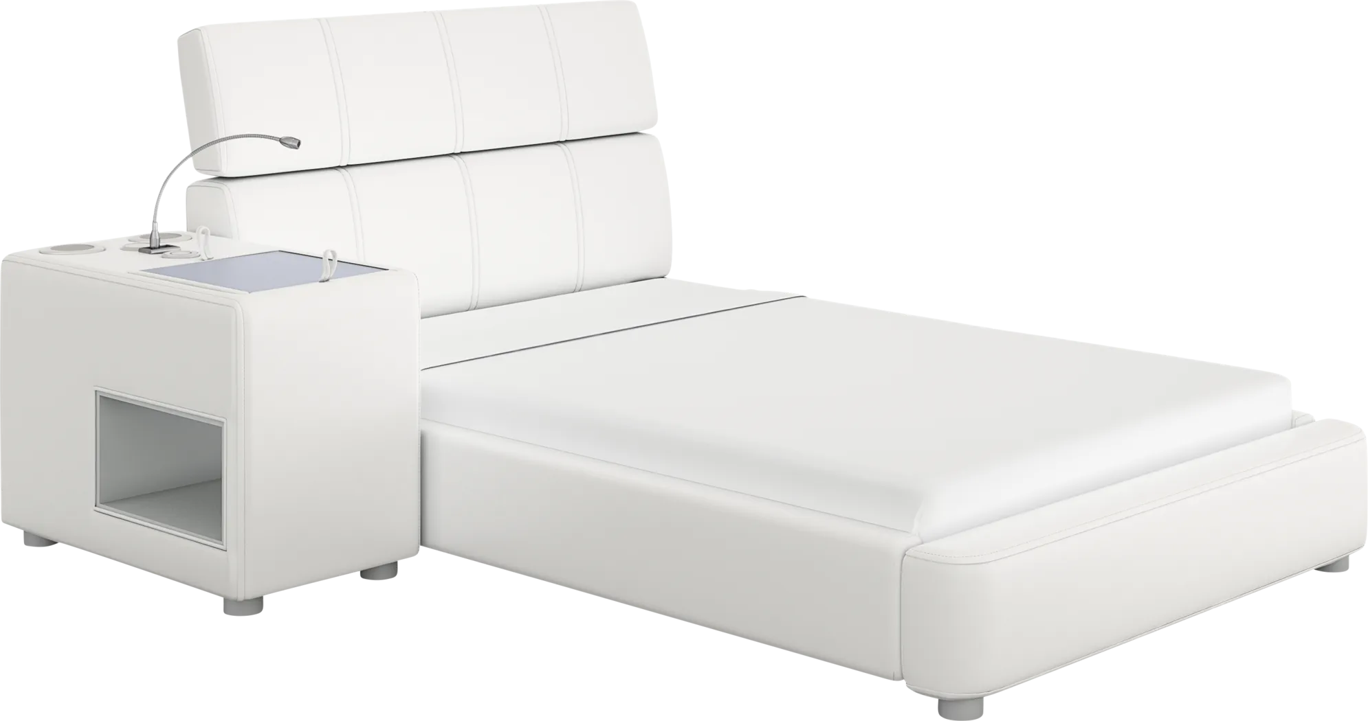 Kids reGen™ Recharged White 4 Pc Twin Bed with Nightstand - Thumbnail - Image 1