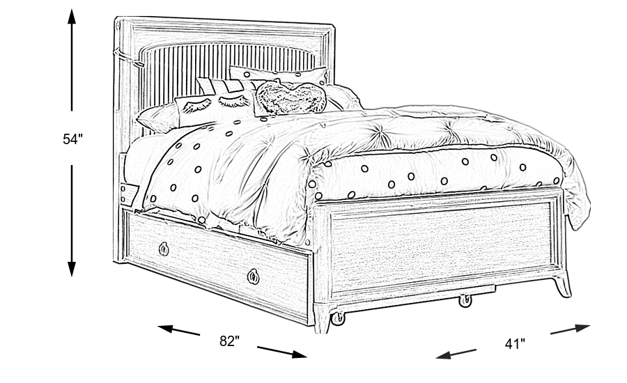 Dimension Image. Please refer to the Dimension Tab on this page for dimension details.