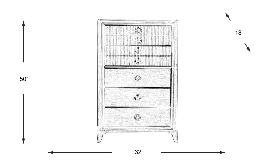 Dimension Image. Please refer to the Dimension Tab on this page for dimension details.