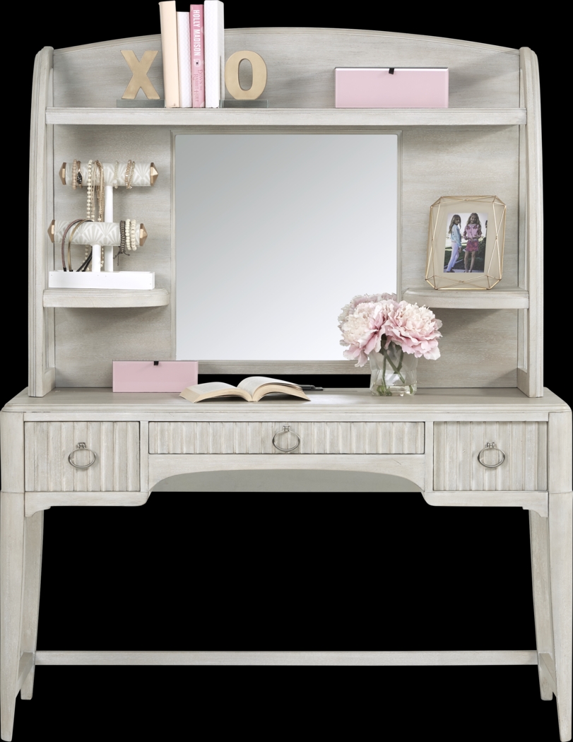 Kids reGen™ Vivien White Desk & Hutch Set - Thumbnail - Image 2