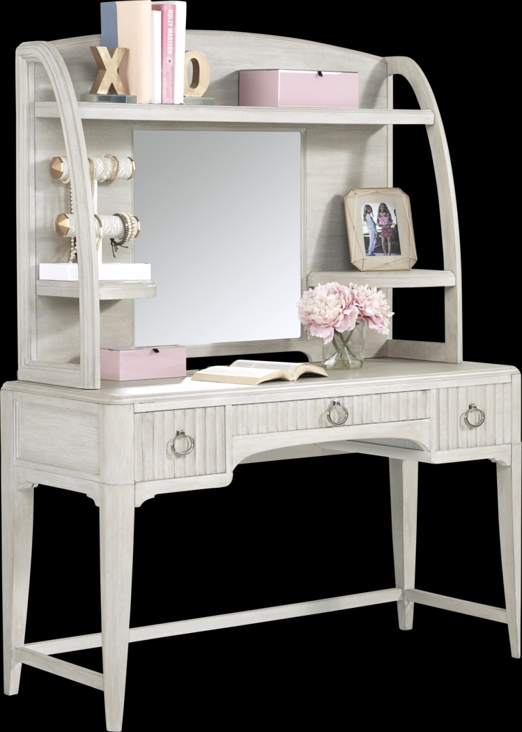 Kids reGen™ Vivien White Desk & Hutch Set - Thumbnail - Image 3