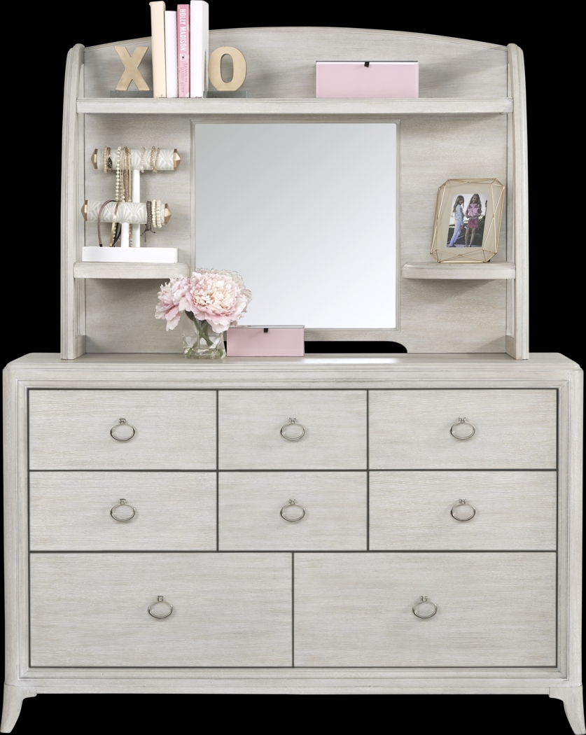 Kids reGen™ Vivien White Dresser & Hutch Set - Thumbnail - Image 2