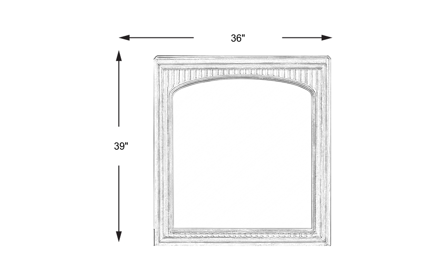 Dimension Image. Please refer to the Dimension Tab on this page for dimension details.