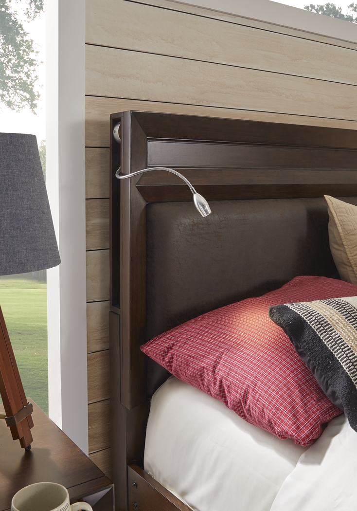 Kids reGen™ Zaine Brown Cherry 5 Pc Full Upholstered Bedroom - Thumbnail - Image 3