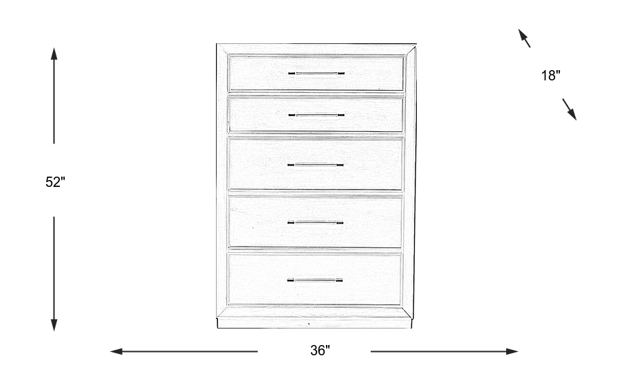 Dimension Image. Please refer to the Dimension Tab on this page for dimension details.