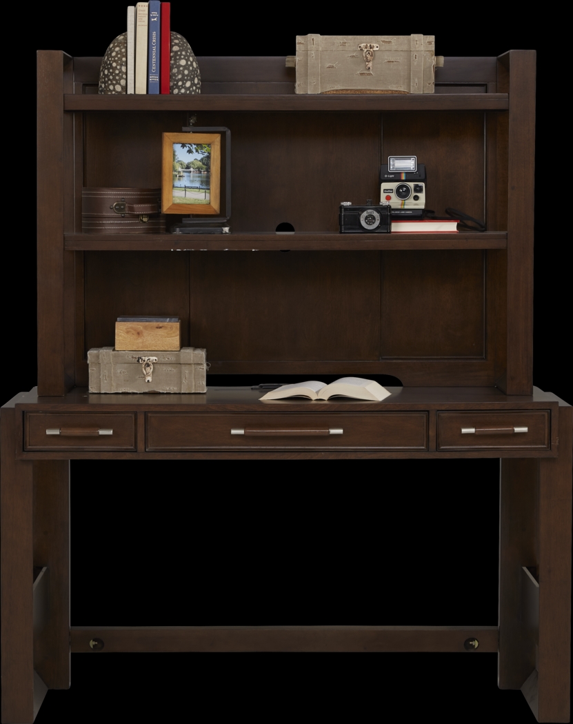 Kids reGen™ Zaine Brown Cherry Desk & Hutch Set - Thumbnail - Image 3