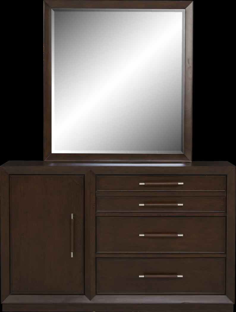 Kids reGen™ Zaine Brown Cherry Dresser & Mirror Set - Thumbnail - Image 1
