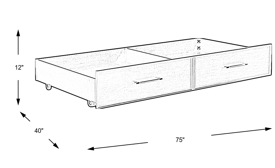 Dimension Image. Please refer to the Dimension Tab on this page for dimension details.